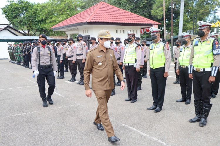 Persiapan Pengamanan Idul Fitri 1443 H, Bupati Belu Pimpin Apel Gelar Pasukan Operasi Ketupat Turangga 2022