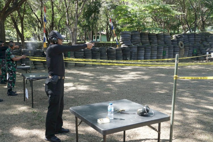 Semarak Hari Bhayangkara ke 76, Polres Belu Gelar Lomba Menembak Bersama Forkopimda dan Insan Pers