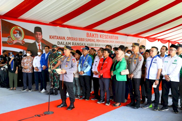 Gelar Bakti Kesehatan di Titik 0 IKN, Kapolri Gelorakan Visi Indonesia Emas 2045