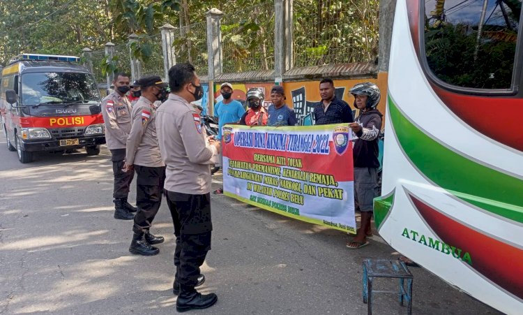 Tak Kenal Hari Libur, Satgas Ops Bina Kusuma Polres Belu Turun Ajak Masyarakat Jauhi Penyakit Masyarakat