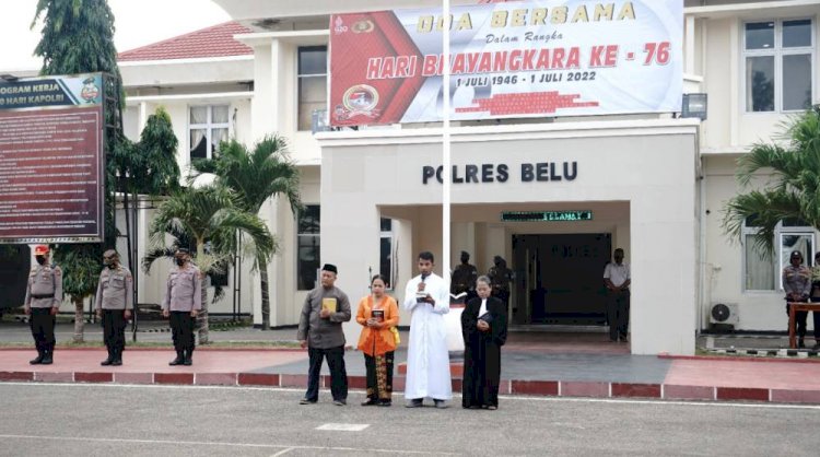 Jelang Puncak Hari Bhayangkara ke 76, Polres Belu Undang Tokoh Lintas Agama Gelar Doa Bersama