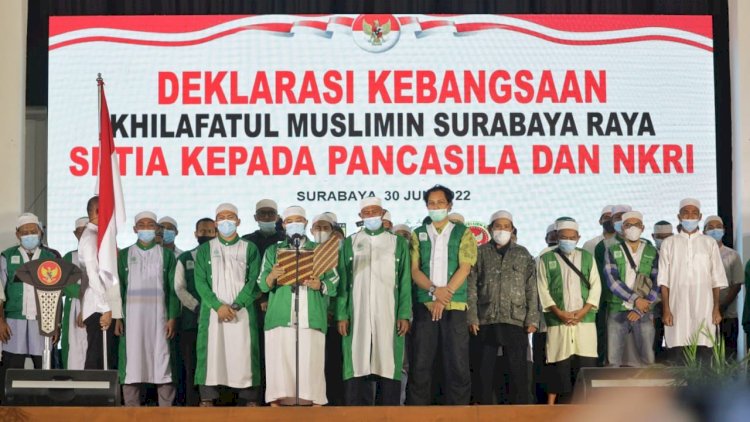 Kelompok Khilafatul Muslimin Surabaya Raya Deklarasi Setia pada Pancasila dan NKRI