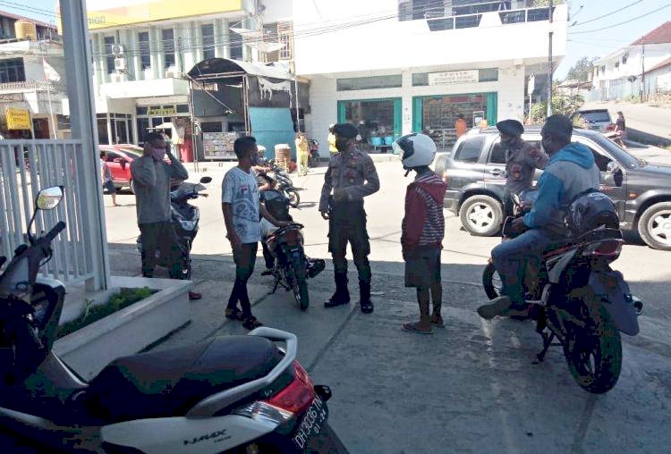 Patroli Dialogis di Sejumlah Titik, Sat Samapta Polres Belu Pinta Warga Jauhi Perbuatan Melanggar Hukum