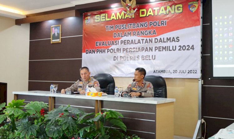 Gunakan Dua Pendekatan, Puslitbang Polri Lakukan Evaluasi Peralatan Dalmas dan PHH di Polres Belu