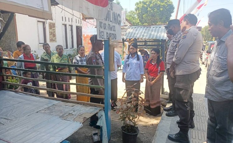 Supervisi ke Polres Belu, Ditbinmas Polda NTT Cek Pos Satkamling dan Asistensi Satuan Pengamanan