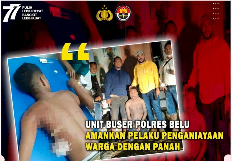 Hampir Sebulan Kabur dari Kejaran Polisi, Pelaku Penganiaya Warga dengan Panah Dibekuk Tim Buser Polres Belu