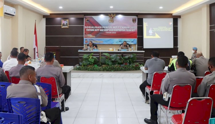 Datangi Polres Belu, Bid Propam Polda NTT Gelar Pembinaan Etika Profesi dan Sosialisasi Perpol Nomor 7 Tahun 2022