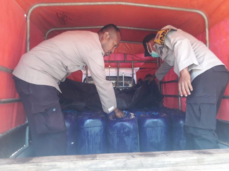 Kolaborasi dengan Intelkam, Polsek Tasifeto Timur Gagalkan Upaya Penyelundupan Ratusan Liter BBM ke Timor Leste