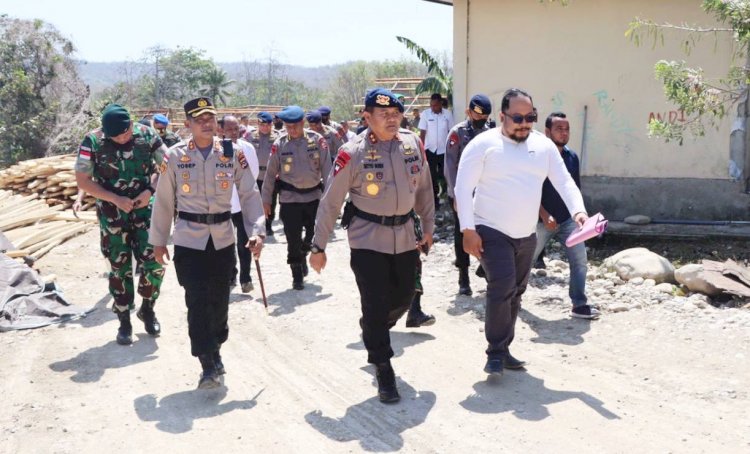 Kapolres Belu Dampingi Wadankor Brimob Polri Lakukan Kunjungan Kerja di Mako Brimob Kompi 3 Yon A Pelopor