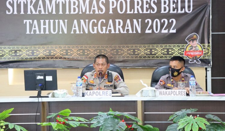 Pimpin Anev Sitkamtibmas, Kapolres Belu Tekankan Anggota Waspadai Potensi Kebakaran Hutan dan Lahan Saat Kemarau Panjang