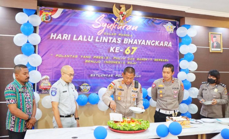 Di Kemas Sederhana, Polres Belu Gelar Syukuran Hari Lalu Lintas Bhayangkara ke 67