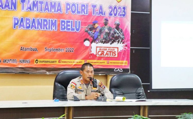 Terapkan Prinsip BETAH, Polres Belu Gelar Sidang Rikmin Awal Penerimaan Calon Tamtama Polri T.A 2023