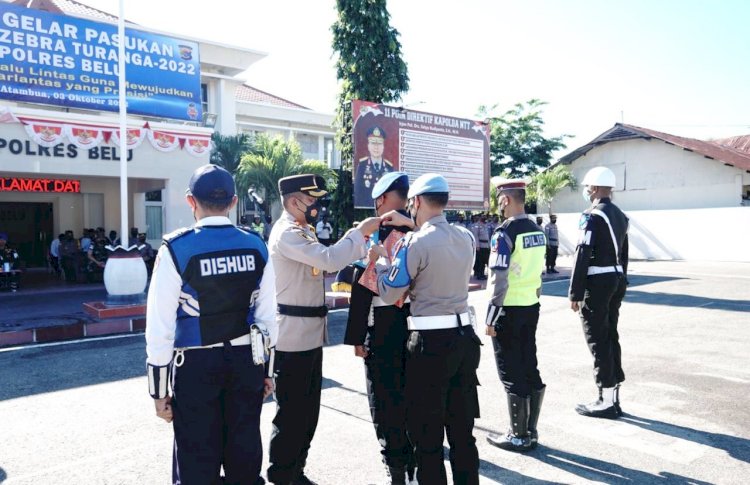 Wujudkan Kamseltibcar Lantas,Polres Belu Selama Dua Pekan Gelar Ops Zebra Turangga 2022