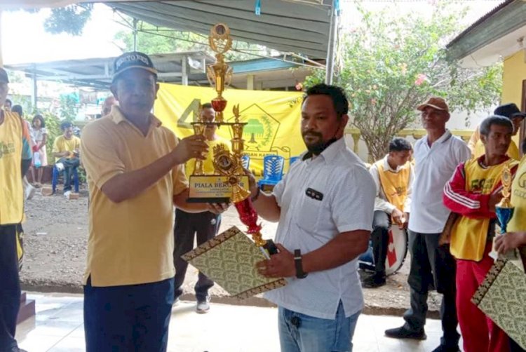 Bersaing dengan Puluhan Peserta, Anggota Polres Belu Juara 1 Turnamen Catur Terbuka Meriahkan HUT Golkar 58