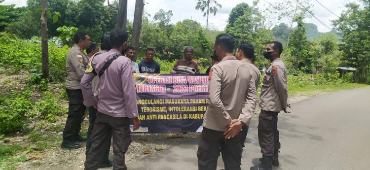 Satgas Ops Bina Waspada Polres Belu Ajak Warga di Wilayah ini Tolak Paham Radikalisme