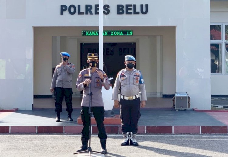 Tekan Tindak Pidana Pencurian, Wakapolres Belu Imbau Anggota Intensifkan Patroli dan Sambang ke Warga