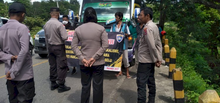 Jelang Berakhirnya Operasi, Satgas Ops Bina Waspada Polres Belu Ajak Warga Bardao Waspadai Hadirnya Kelompok Radikal