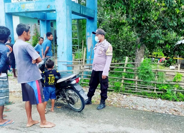 Selalu Waspada di Musim Hujan, Pesan Bhabinkamtibmas Sarabau kepada Warga Dusun Asulait