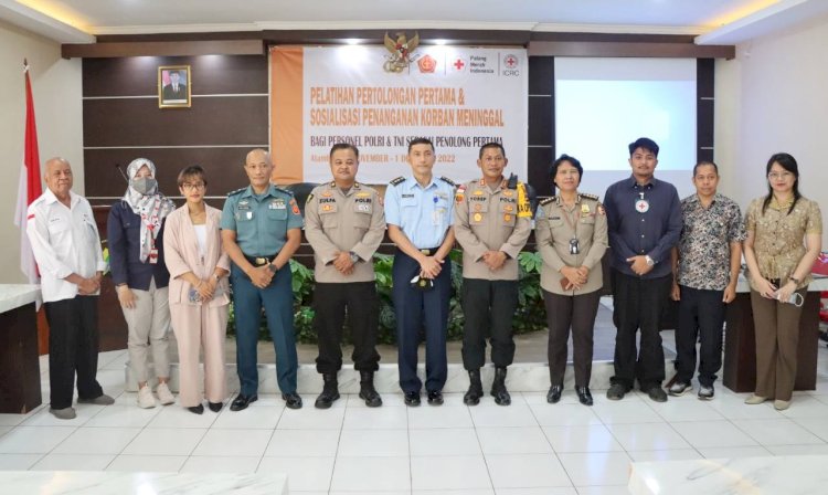 ICRC Bersama Divhubinter Polri dan Polres Belu Gelar Pelatihan Pertolongan Pertama dan Sosialisasi Penanganan Korban Meninggal Dunia