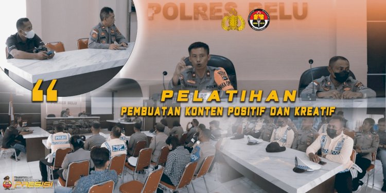 Dukung Program Quick Wins Polri Presisi, Polres Belu Gelar Pelatihan Cara Pembuatan Konten Positif dan Kreatif