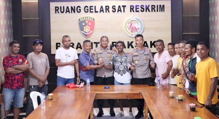 Pasca Bentrok di Pasar Baru, Kapolres Belu Lakukan Mediasi Pertemukan Dua Kelompok Pemuda yang Bertikai