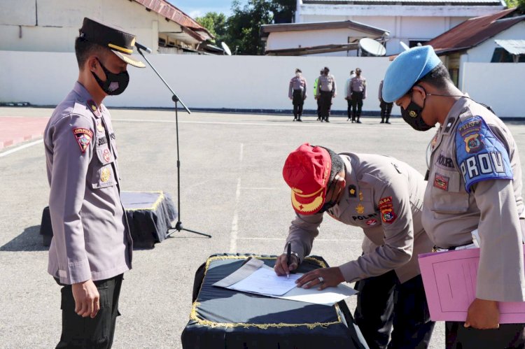 Latihan Kerja Selesai, Polres Belu Lepas Siswa Diktukba Polri Gelombang II T.A 2022 SPN Polda NTT