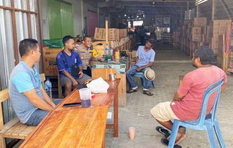 Ngopi Bareng, Warga Pasar Baru Apresiasi Langkah Kapolres Belu Ciptakan Kamtibmas di Wilayah Tapal Batas RI-RDTL