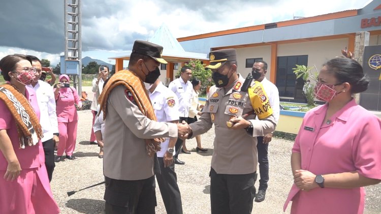 Bersama Bupati dan Forkopimda, Kapolres Belu Sambut Kunjungan Perdana Kapolda NTT, Irjen Pol. Drs. Johni Asadoma, M.Hum