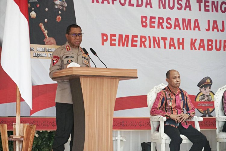 Arahan Umum Bersama Jajaran Pemkab Belu, Kapolda NTT Ajak Seluruh Elemen Jaga Kamtibmas