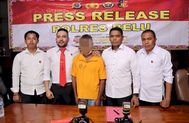 Hadirkan Tersangka dan Barang Bukti, Polres Belu Gelar Press Release Pengungkapan Kasus Pencurian Barang Elektronik dan Perhiasan