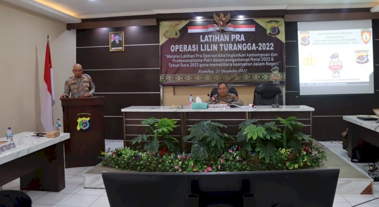 Setelah Rapat Lintas Sektor, Polres Belu Gelar Latihan Pra Operasi Lilin Turangga 2022 Kesiapan Pengamanan Nataru