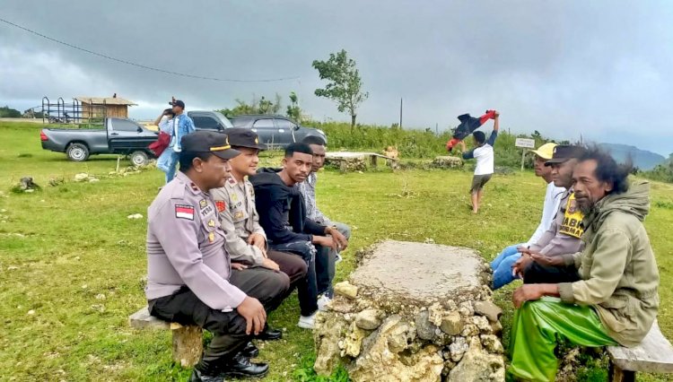 Dua Hari Lakukan Pengamanan, Polsek Lamaknen Selipkan Pesan kamtibmas Kepada Ratusan Pengujung Wisata Fulan Fehan