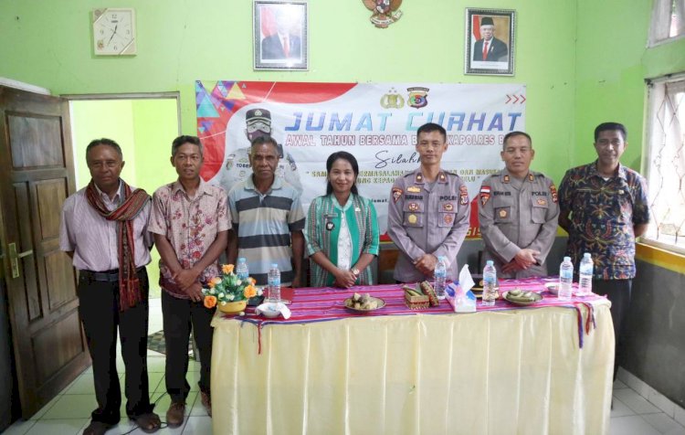 Jumat Curhat di Kelurahan Umanen, Wakapolres Belu Ajak Semua Pihak Dukung Polri Jaga Kamtibmas