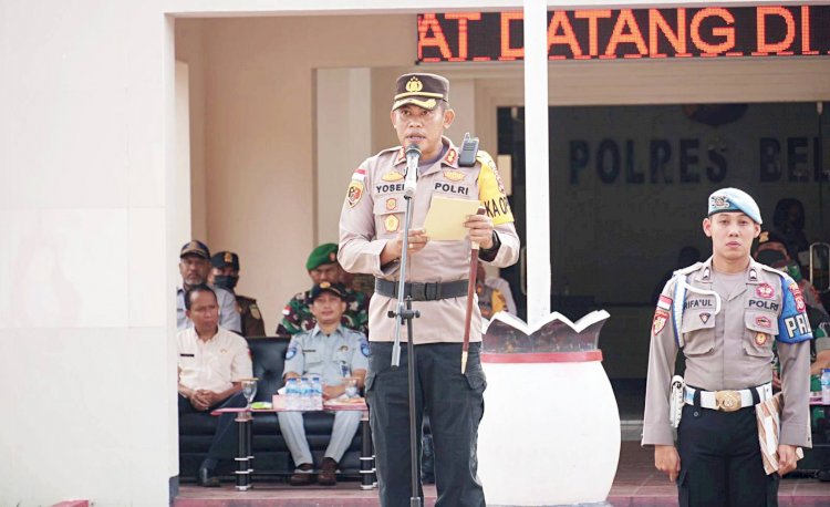 Pimpin Gelar Pasukan, Kapolres Belu Beberkan Jenis Pelanggaran yang Jadi Sasaran Ops Keselamatan 2023