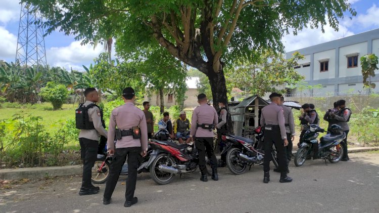 Cegah Tindak Kriminalitas, Turjawali Samapta Polres Belu Tak Henti Beri Pesan Kamtibmas ke Masyarakat