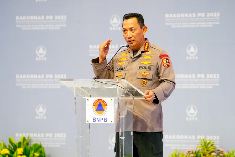 Di Rakornas BNPB, Kapolri Bicara Langkah Konkret Manajemen Risiko Bencana