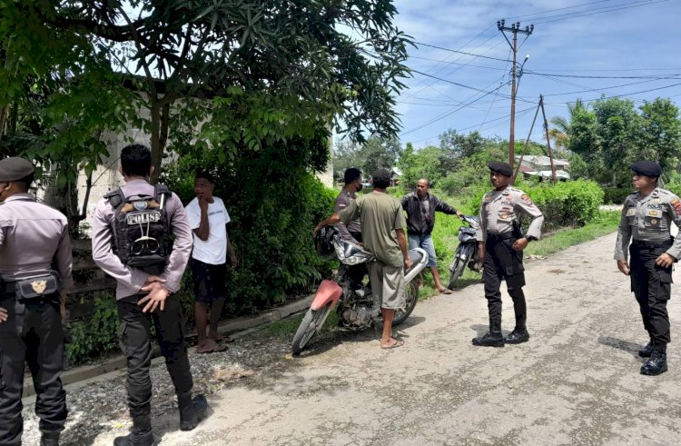 Patroli di Sejumlah Titik ini, Sat Samapta Polres Belu Tak Bosan Imbau Warga Jauhi Perbuatan Melanggar Hukum