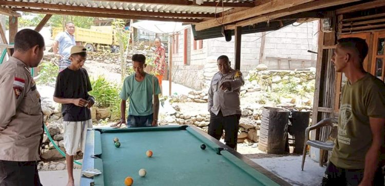 Turun Menyapa Warga Binaannya, AIPDA Ahas Minta Pemuda Duarato Jauhi Judi dan Minuman Keras