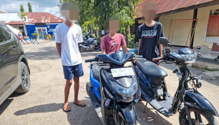 Resahkan Warga dengan Aksi Balap Liarnya, Tiga Remaja Diamankan Sat Lantas Polres Belu