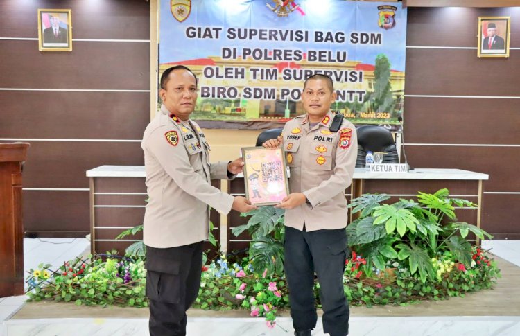 Kapolres Belu, AKBP Yosep Krisbiyanto Sambut Tim Supervisi Biro SDM Polda NTT