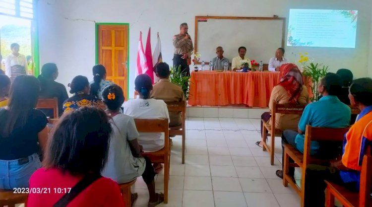 Sosialisasi Kamtibmas di SMAN 4 Atambua, Sat Binmas Polres Belu Sebut Peran Aktif Orangtua Ampuh Cegah Kenakalan Remaja