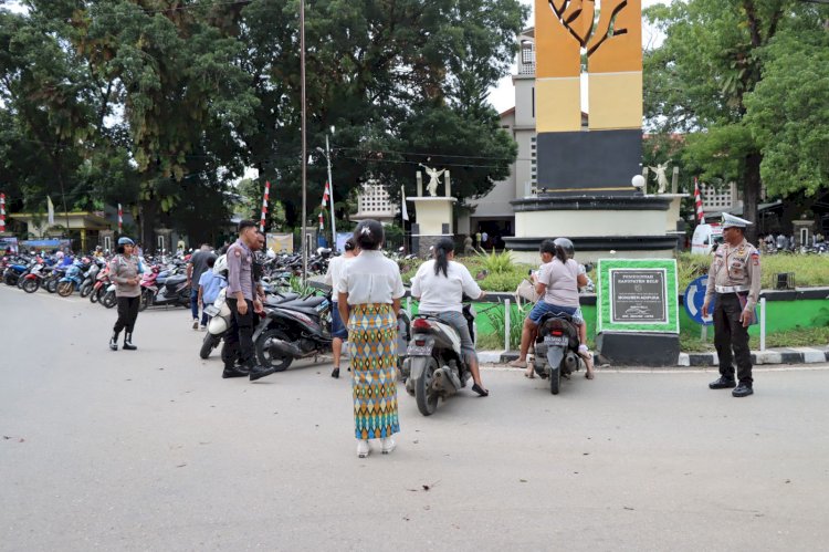 Pekan Suci Paskah 2023, Polres Belu Bersinergi dengan Instansi Terkait Amankan Misa Kamis Putih