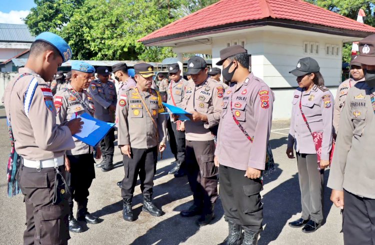 Pimpin Apel Perdana, Kapolres Belu, AKBP Richo Simanjuntak Beri Arahan dan Cek Langsung Kehadiran Anggota