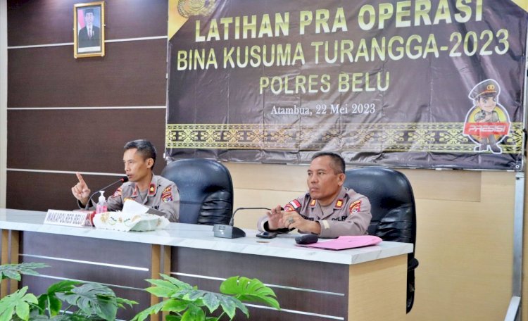 Cegah Kejahatan dan Premanisme, Polres Belu Gelar Operasi Bina Kusuma Turangga 2023