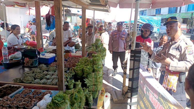 Hari Terakhir Operasi, Satgas BIna Kusuma Polres Belu Ajak Masyarakat Jauhi Pekat dan Waspadai Tindak Pidana Perdagangan Orang