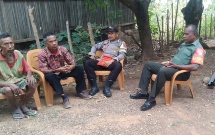 Sinergi 3 Pilar, Bhabinkamtibmas Polres Belu bersama Babinsa dan Perangkat Kecamatan Beri Pencerahan ke Warga Soal Bahaya Tindak Pidana Perdagangan Orang