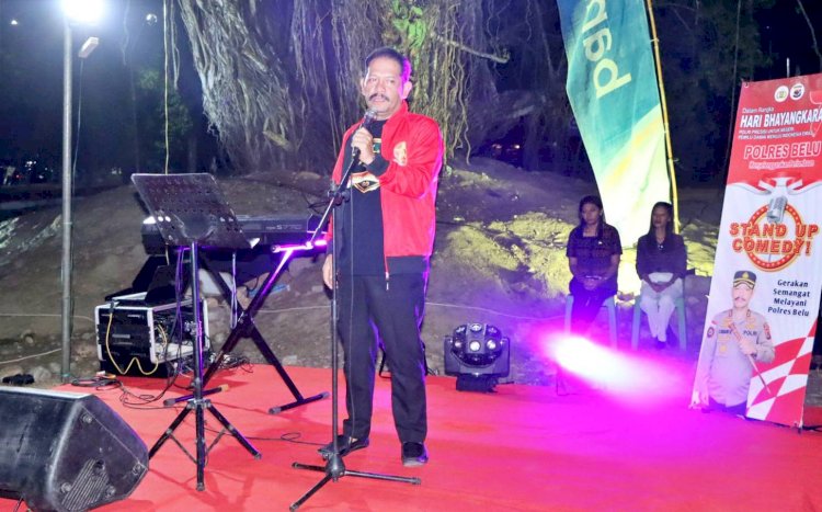 Wujud Kecintaan Polri dengan Masyarakat, Polres Belu Gelar Lomba Stand Up Comedy Semarakan Hari Bhayangkara ke 77