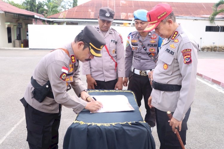 Latihan Kerja Selesai, Kapolres Belu Serahkan 26 Siswa Diktukba Polri Gelombang 1 T.A. 2023 kepada Ka.SPN Polda NTT