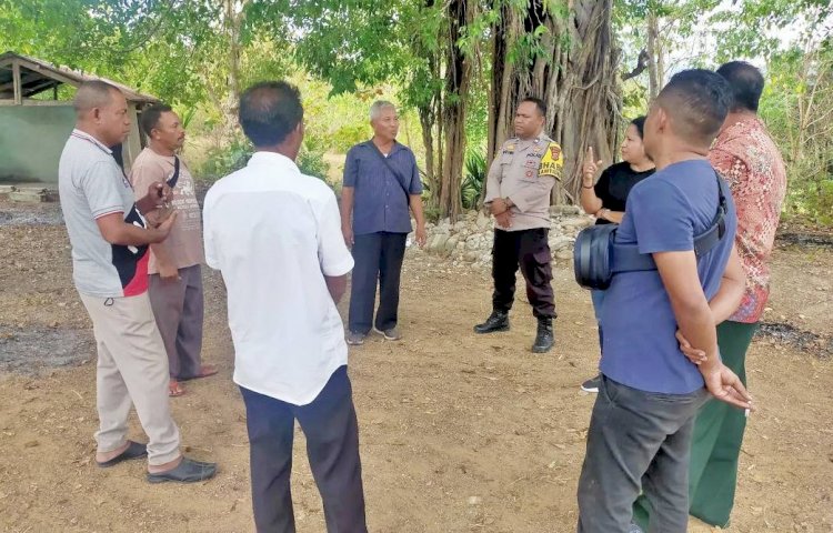 Hadir di Desa Pantauan, Bhabinkamtibmas Maumutin Polres Belu Sebut Modus TPPO ini yang Patut Diwaspadai Masyarakat