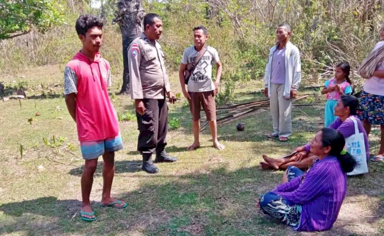 Sentuh Warga Dusun Mau Asu, Bhabinkamtibmas Raimanus Polres Belu Pinta Orangtua Awasi Buah Hatinya, Jangan Sampai Jadi Korban Perdagangan Orang